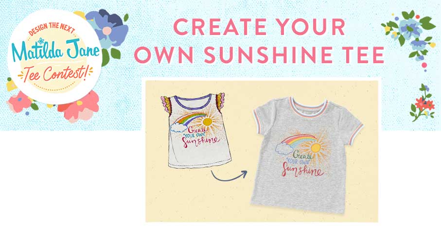 Create Your Own Sunshine Tee - winner of the 2020 Matilda Jane Design the Next Matilda
